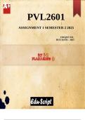PVL2601 Assignment 1 &lpar;DETAILED ANSWERS&rpar; Semester 2 2025