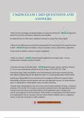 CS6250 EXAM 1 2025 QUESTIONS AND ANSWERS