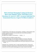 BUS 210 Final Managing Leading In Business &lpar;BUS-210&rpar; Multiple choice 2025&sol;2026 Latest Questions & Answers&colon; 100&percnt; Accurate Solutions For Guaranteed Success &vert; Expert-Verified&comma; Graded A&plus;