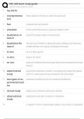 NSC 260 Exam study guide