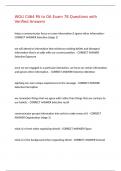 WGU C464 PA to OA Exam 78 Questions with Verified Answers&comma;100&percnt;CORRECT
