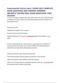 Fundamentals Practice Quiz 2 EXAM 2025 COMPLETE EXAM QUESTIONS AND VERIFIED ANSWERS &vert;RECENTLY TESTING REAL EXAM QUESTIONS&vert; 100&percnt; SOLVED&excl;&excl;