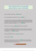 ENG 150 EXAM 1 EXAM 2025 QUESTIONS AND ANSWERS