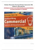 Solution Manual for Electrical Wiring Commercial&comma; 18th  Edition by Phil Simmons All Chapters Covered 1-21&vert; Verified Questions & accurate Solutions  for Exam Preparations&vert; A&plus; GRADED