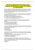 RN ATI Fundamentals Test Bank Latest Complete Questions & answers All Chapters A&plus; Rated guide&semi;2022