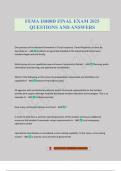 FEMA IS800D FINAL EXAM 2025 QUESTIONS AND ANSWERS