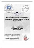 RSK2602 Assignment 1 &lpar;COMPLETE ANSWERS&rpar; Semester 2 2025 &ndash; DUE 20 August 2025 &semi;100&percnt; trusted &comma;comprehensive and complete reliable solution with clear explanation