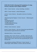 NURS 205 EXAM &num;1 &lpar;Nursing 205 Foundations of Caring Practice&rpar;  Questions With Complete Solutions