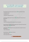 ILTS HISTORY 246 EXAM 2025 QUESTIONS AND ANSWERS