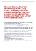 Financial Modeling Exam Wall Street Prep&period;pdf