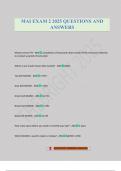 MAI EXAM 2 2025 QUESTIONS AND ANSWERS