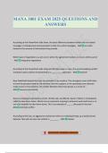 MANA 3001 EXAM 2025 QUESTIONS AND ANSWERS
