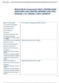 Exam &lpar;elaborations&rpar; WGU D196 Pre-Assessment  