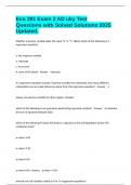 Eco 391 Exam 2 AD uky Test Questions with Solved Solutions 2025 Updated&period;