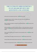 THE ULTIMATE OHIO ESTHETICS STATE BOARD REVIEW 2025 QUESTIONS AND ANSWERS