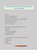 MGMT 309 EXAM 3 2025 QUESTIONS AND ANSWERS