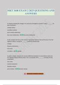 MKT 3600 EXAM 2 2025 QUESTIONS AND ANSWERS