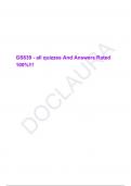 GS839 - all quizzes And Answers Rated 100&percnt;&excl;&excl;&excl;