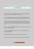 MMSC436 EXAM 1 2025 QUESTIONS AND ANSWERS