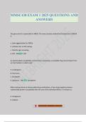 MMSC438 EXAM 1 2025 QUESTIONS AND ANSWERS