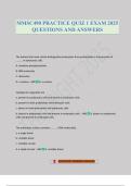 MMSC490 PRACTICE QUIZ 1 EXAM 2025 QUESTIONS AND ANSWERS