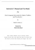Early Language Intervention for Infants&comma; Toddlers&comma; and Preschoolers &lpar;1st Edition&rpar; by Robert E&period; Owens &ndash; Complete Guide for All Chapters