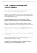 PSYC 2314 Exam 2 Questions With Complete Solutions