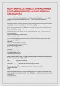 EDAPT&colon; DATA COLLECTION EXAM WITH ALL CORRECT & 100&percnt; VERIFIED ANSWERS&vert;ALREADY GRADED A&plus;&vert;JUST RELEASED&excl;&excl;&excl;