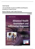 Test Bank - Advanced Health Assessment and Differential Diagnosis&comma; 1st Edition &lpar;Myrick&comma; 2020&rpar;