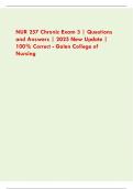  NUR 257 Chronic Exam 3 &vert; Questions and Answers &vert; 2025 New Update &vert; 100&percnt; Correct - Galen College of Nursing