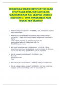 Quickbooks Online Certification EXAM  STUDY GUIDE 2025&sol;2026 ACCURATE  QUESTIONS BANK AND VERIFIED CORRECT  SOLUTIONS &vert;&vert; 100&percnt; GUARANTEED PASS  <BRAND NEW VERSION> 