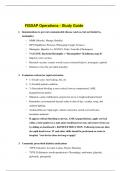 FISDAP Operations &ndash; Complete Study Guide with Verified Questions & Answers &vert; 2025&sol;2026 Updated Exam Prep &vert; Graded A