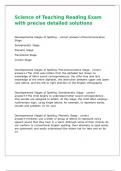 Science of Teaching Reading Exam with precise detailed solutions 