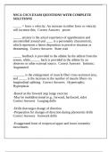 NSCA CSCS EXAM QUESTIONS WITH COMPLETE SOLUTIONS