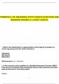 PRIMERICA LIFE INSURANCE STATE EXAM RI QUESTIONS AND ANSWERS GRADED A&plus; LATEST UPDATE&period;