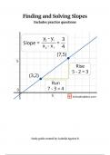 Finding and Solving Slopes