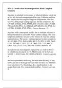 HCS-D Certification Practice Questions With Complete Solutions