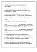 HCS TEST QUESTIONS WITH COMPLETE SOLUTIONS