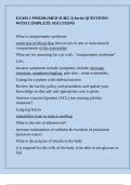 EXAM 1 PNR206 &lpar;MED SURG 2&rpar; fortis QUESTIONS WITH COMPLETE SOLUTIONS