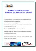 BUSMHR 2000 International Business Exam Prep 2025&sol;2026 &ndash; 200&plus; Questions & Correct Answers &vert; Globalization&comma; Trade&comma; Culture&comma; Ethics & Corporate Social Responsibility