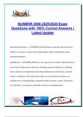 BUSMHR 2000 International Business Exam Prep 2025&sol;2026 &ndash; 300&plus; Questions & Correct Answers &vert; Globalization&comma; Culture&comma; Political & Economic Systems&comma; Ethics & Trade Strategies