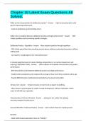 Chapter 10 Latest Exam Questions All Solved&period;