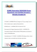 ECMO Specialist 2025&sol;2026 &ndash; 300&plus; Verified Exam Questions with Correct Answers &vert; VV & VA ECMO&comma; Cannulation&comma; Oxygenation&comma; Hemodynamics & Emergency Management