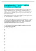 Psych Statistics - Practice - M5 Test Questions and Answers&period;