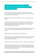 Teaching Mathematics K-8 EDUC-361L-003 Revision Exam and Already Passed Answers&period;