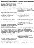 American Red Cross Final Exam BLS Questions with Verified Answers