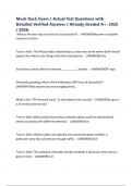 Muck Ruck Exam &sol; Actual Test Questions with Detailed Verified Answers &sol; Already Graded A&plus;&comma; 2025 &sol; 2026&period;