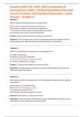 Hondros NUR 150 &sol; NUR 150v Foundations of Nursing Exam 2025 &vert; 140 Real Questions & Verified Correct Answers with Detailed Rationales &vert; Latest Version &ndash; Graded A&plus;
