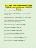 Test 1 study guide spirit airlines UPDATED     ACTUAL Exam Questions and CORRECT   Answers 