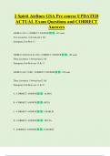 2 Spirit Airlines GSA Pre course UPDATED       ACTUAL Exam Questions and CORRECT   Answers
